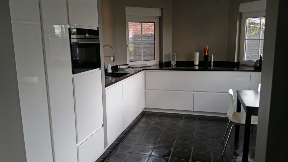 Keuken hoogglans wit