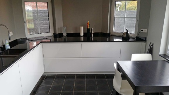 Keuken hoogglans wit