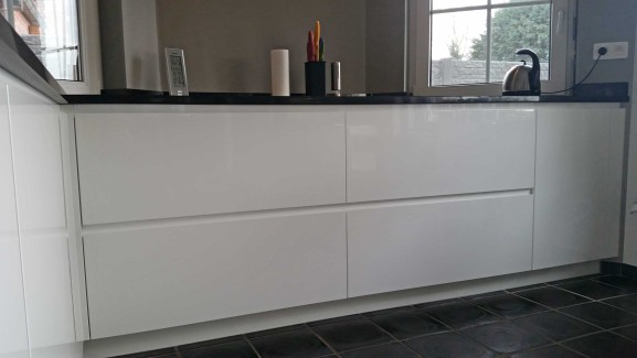 Keuken hoogglans wit