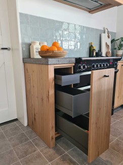 Landelijke eiken keuken compleet