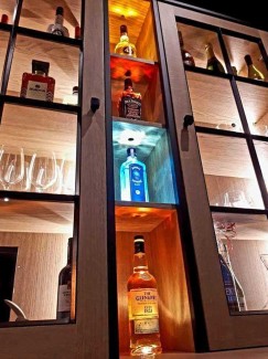 Wijn- en drankkast met verlichting